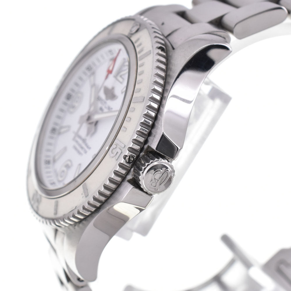 with paper BREITLING Super Ocean 36 A17316 white Dial Automatic Ladies
 Watch O#145541