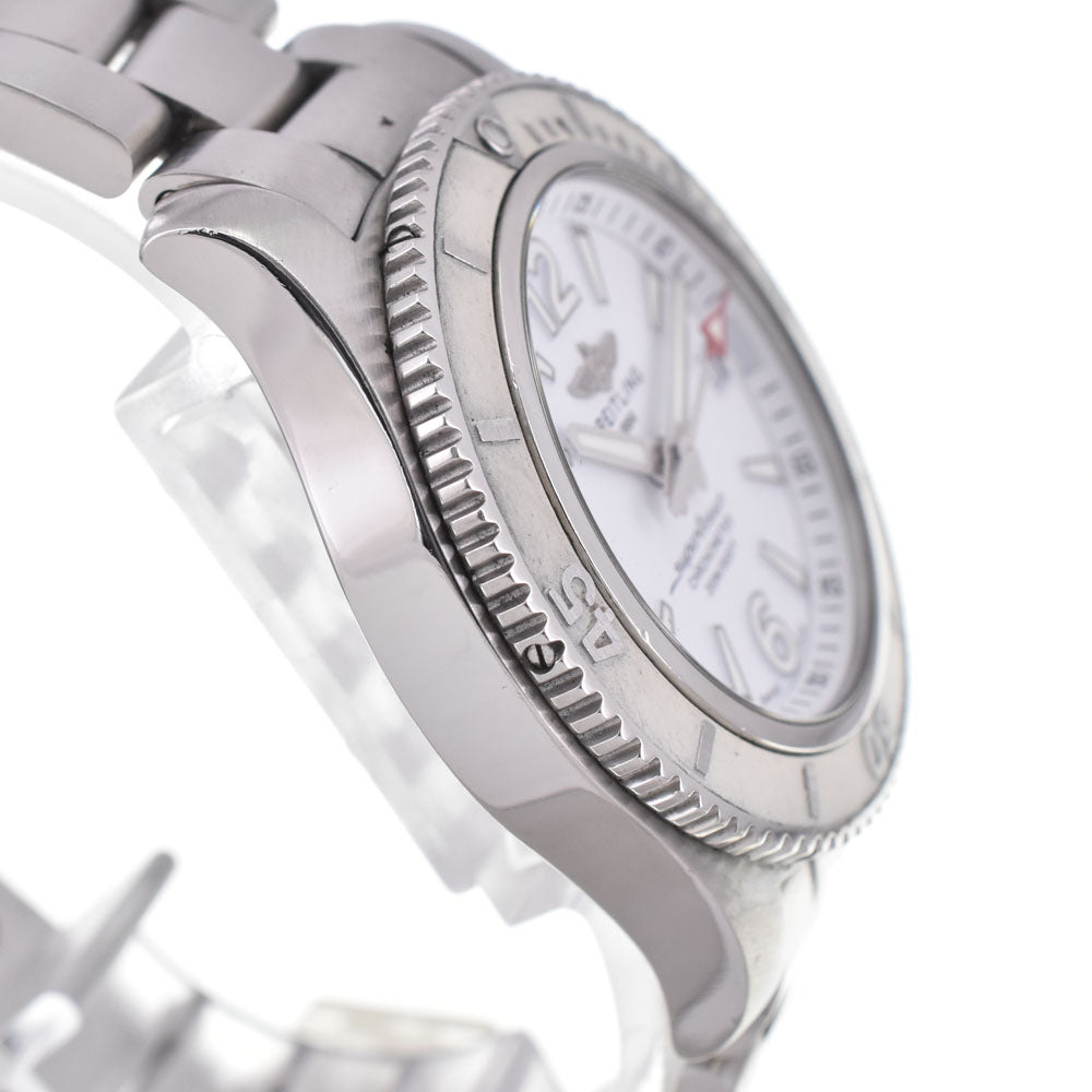 with paper BREITLING Super Ocean 36 A17316 white Dial Automatic Ladies
 Watch O#145541