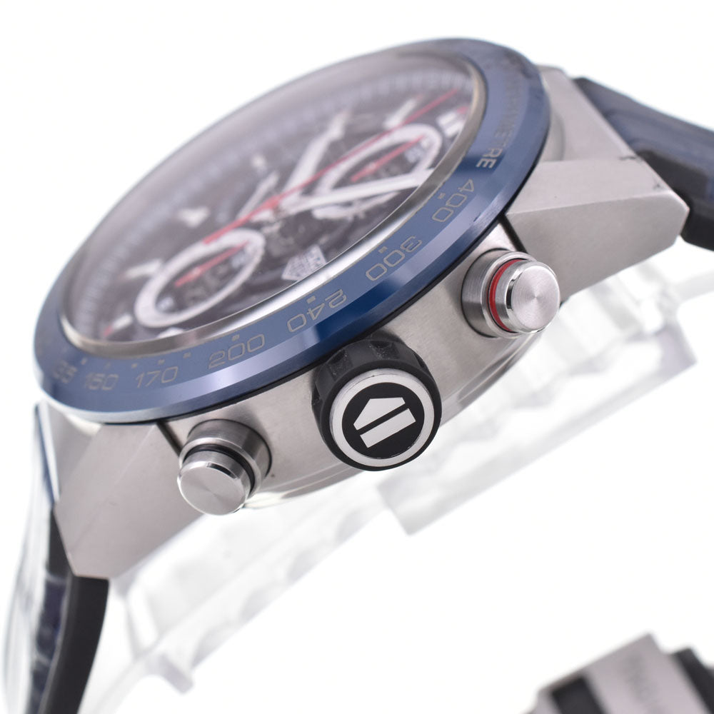 with paper TAG HEUER Carrera CAR201T Chronograph blue Dial Automatic Men's
 Watch O#145545
