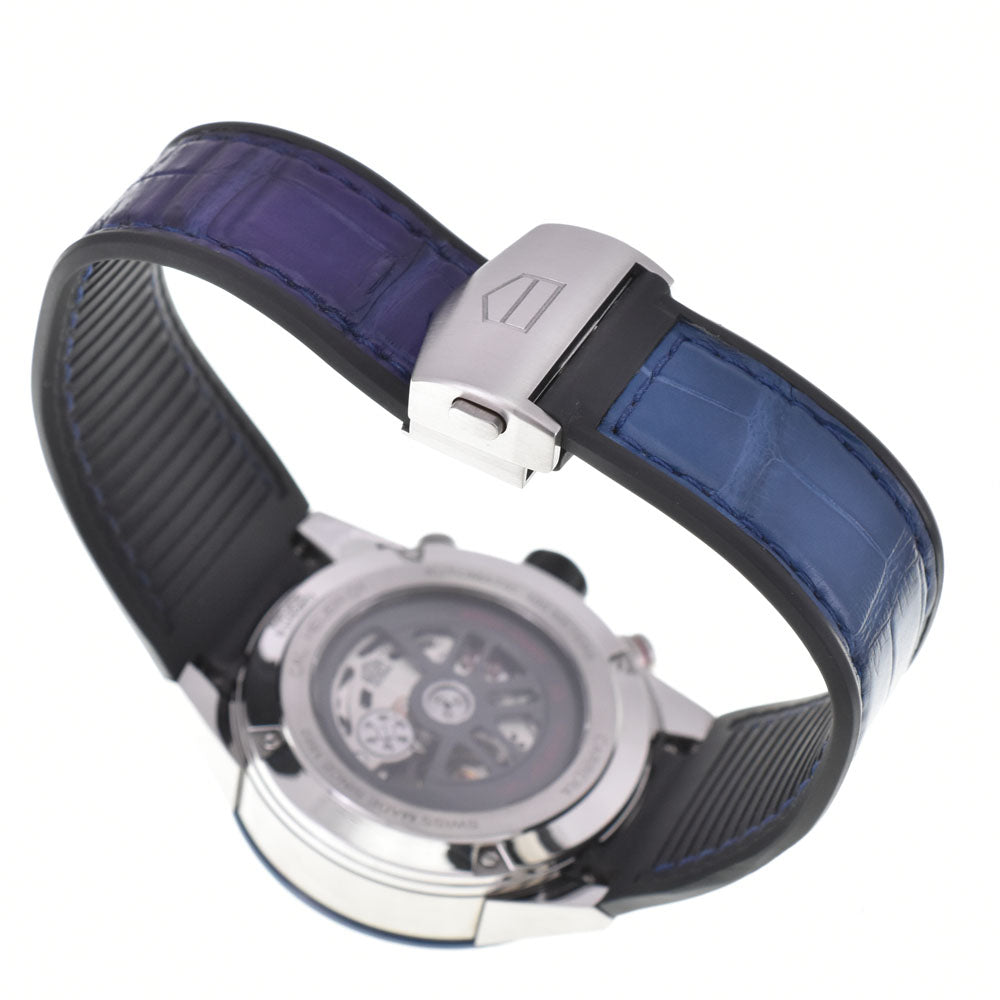with paper TAG HEUER Carrera CAR201T Chronograph blue Dial Automatic Men's
 Watch O#145545