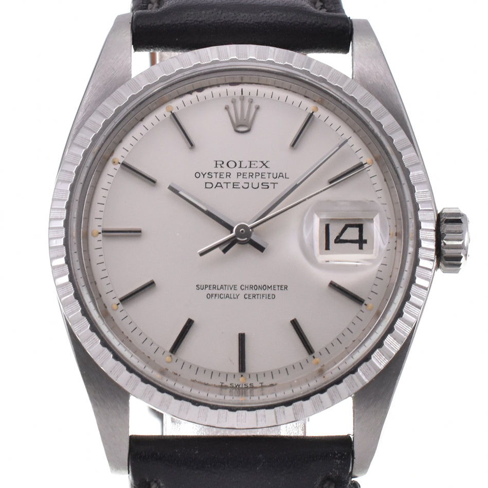 ROLEX Oyster Perpetual DATEJUST 1603 vintage Cal.1570 Silver Dial Automatic Men's
 Watch M#145551