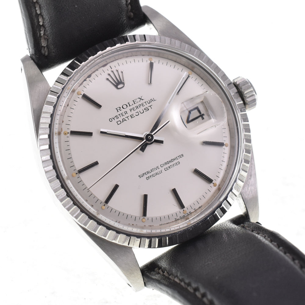 ROLEX Oyster Perpetual DATEJUST 1603 vintage Cal.1570 Silver Dial Automatic Men's
 Watch M#145551