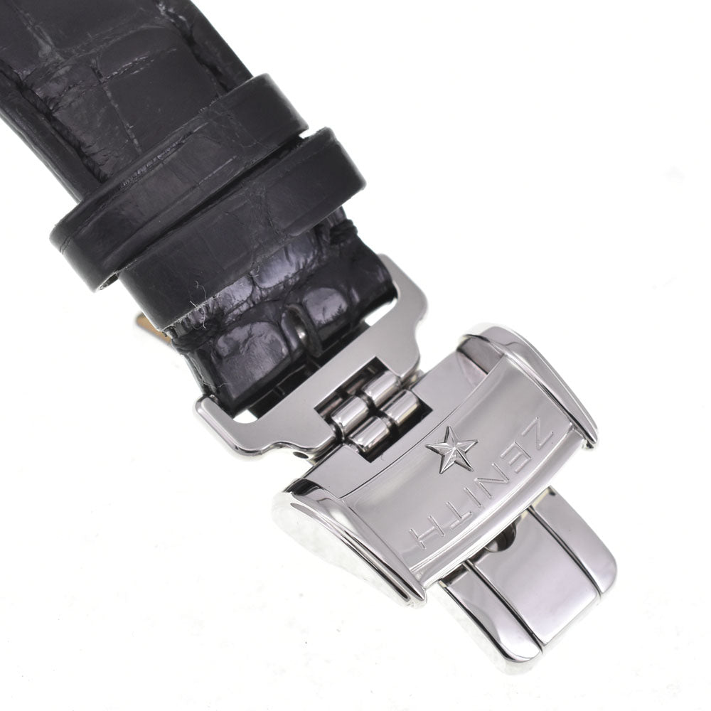 with paper ZENITH Chronomaster T Open 03.0240.4021/02.C495 see-through back Silver Dial Automatic Men's
 Watch M#145561