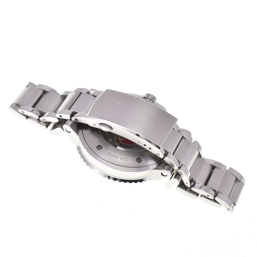 with paper ORIS Aquis Date Relief 01 733 7730 4153 gray Dial Automatic Men's
 Watch M#145563