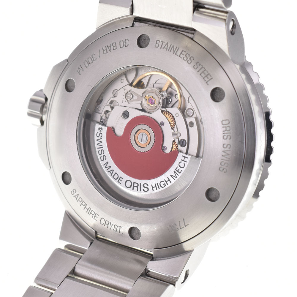 with paper ORIS Aquis Date Relief 01 733 7730 4153 gray Dial Automatic Men's
 Watch M#145563