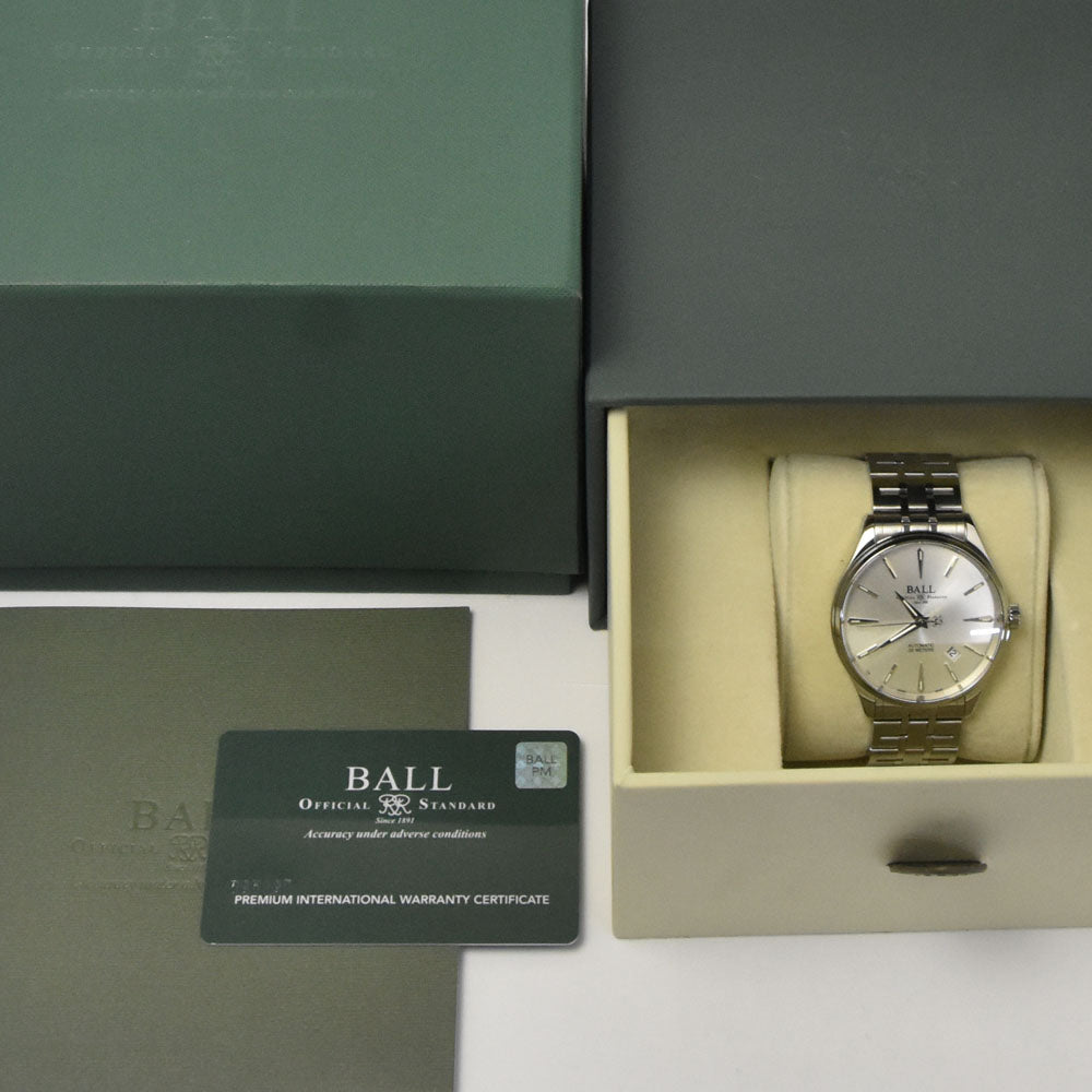 with paper BALLWATCH Trainmaster Legend NM9080D-S1J-SL Silver Dial Automatic Men's
 Watch N#145564