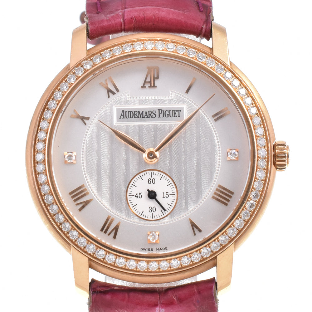 AUDEMARS PIGUET Jules Audemars 15103OR K18PG / leather Silver Dial Hand Winding Men's
 Watch M#145567
