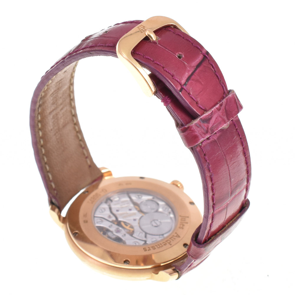 AUDEMARS PIGUET Jules Audemars 15103OR K18PG / leather Silver Dial Hand Winding Men's
 Watch □#145567