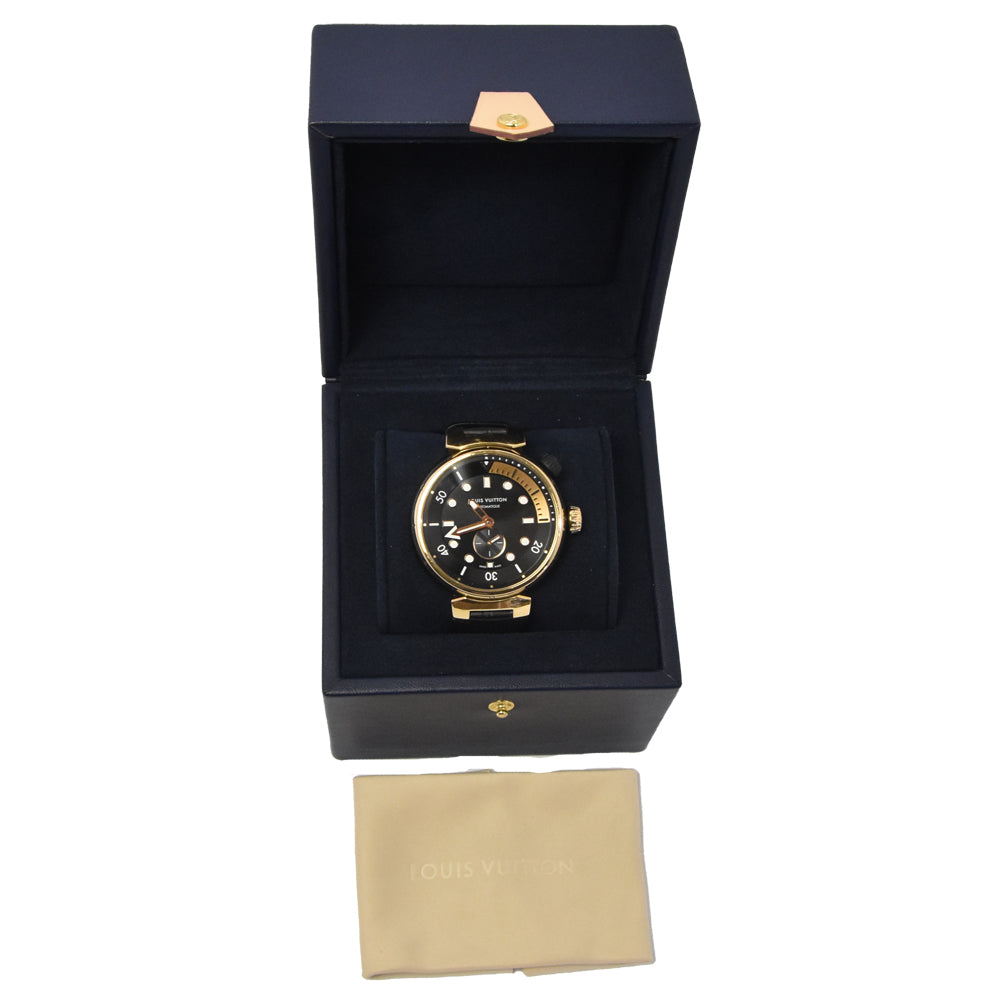 LOUIS VUITTON Tambour Street Diver QA123 black Dial Automatic Men's
 Watch □#145574