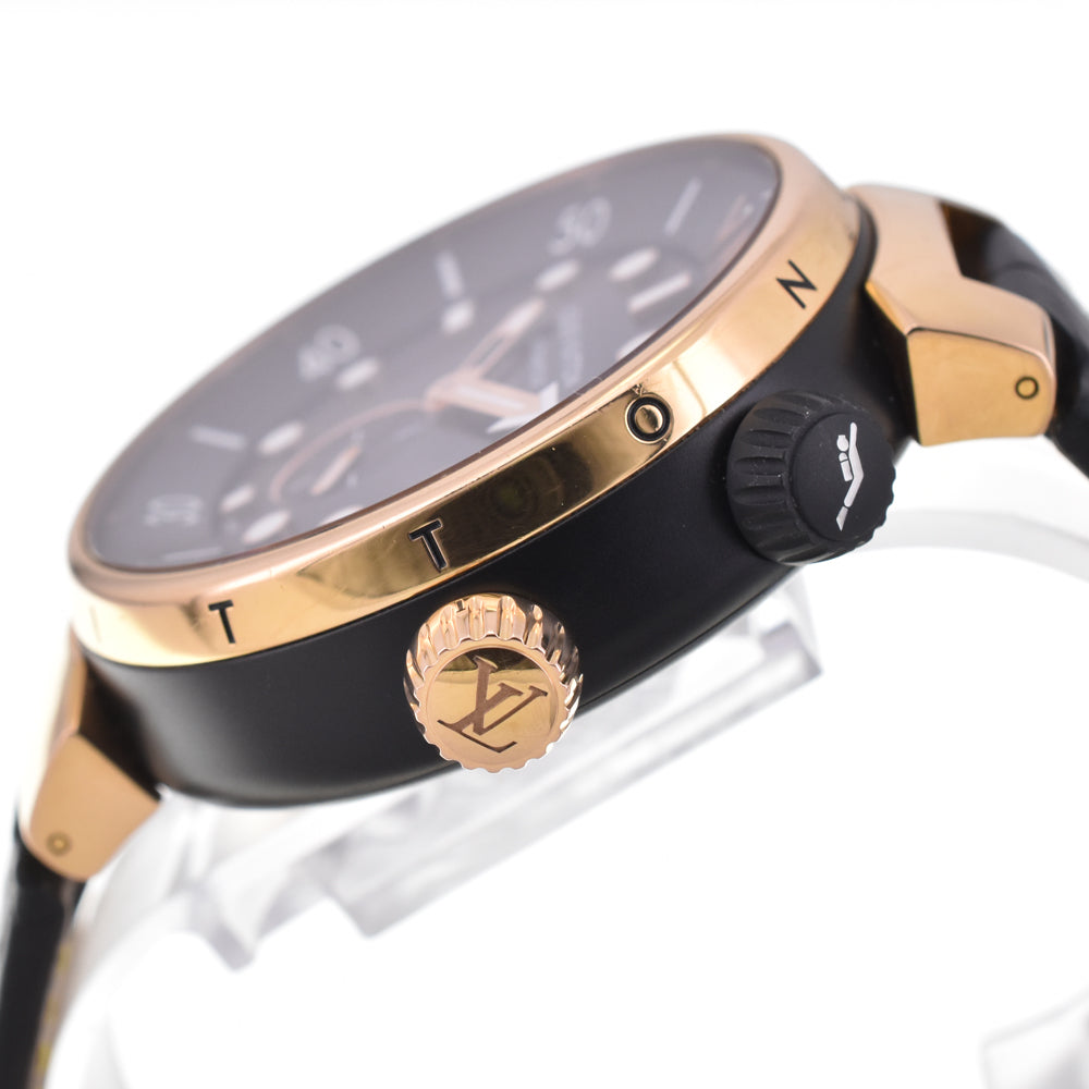 LOUIS VUITTON Tambour Street Diver QA123 black Dial Automatic Men's
 Watch □#145574