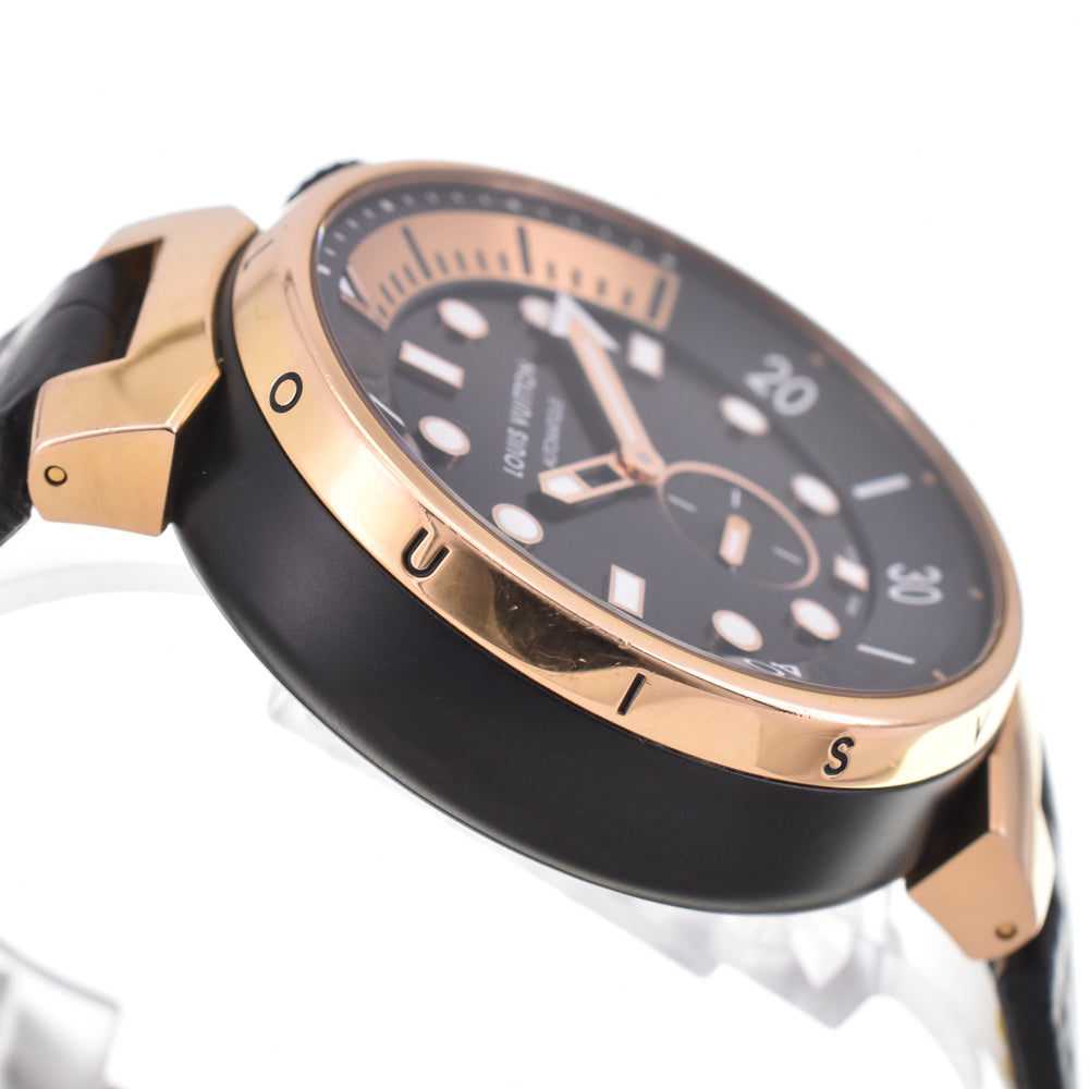 LOUIS VUITTON Tambour Street Diver QA123 black Dial Automatic Men's
 Watch □#145574