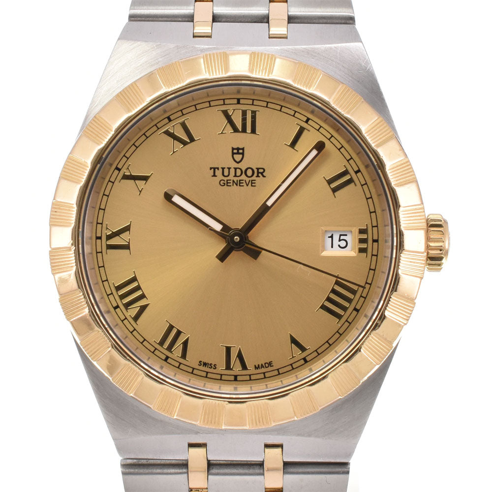TUDOR Royal 28503 K18YG/Stainless Steel Champagne Gold Dial Automatic Men's
 Watch P#145578