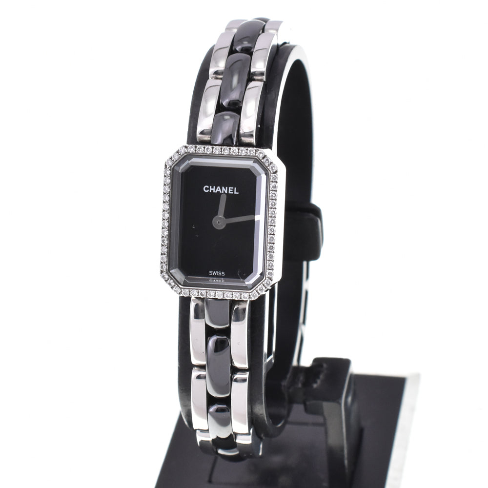 CHANEL Premiere H2163 Diamond Bezel black Dial Quartz Ladies
 Watch O#145597