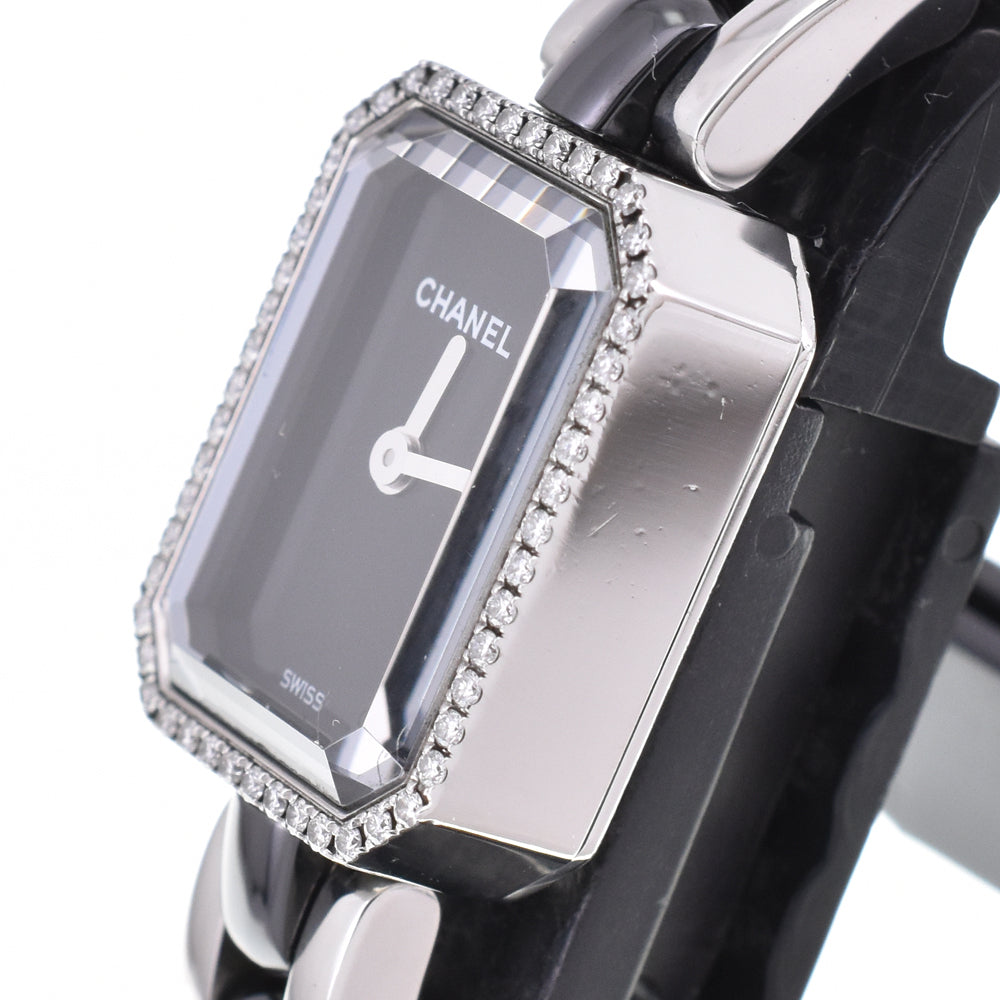 CHANEL Premiere H2163 Diamond Bezel black Dial Quartz Ladies
 Watch O#145597
