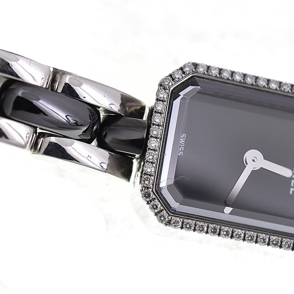 CHANEL Premiere H2163 Diamond Bezel black Dial Quartz Ladies
 Watch O#145597