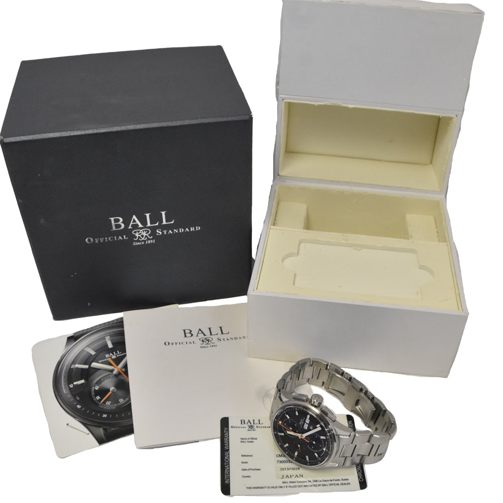 with paper BALLWATCH BALL for BMW CM3010C Day date black Dial Automatic Men's
 Watch H#145600