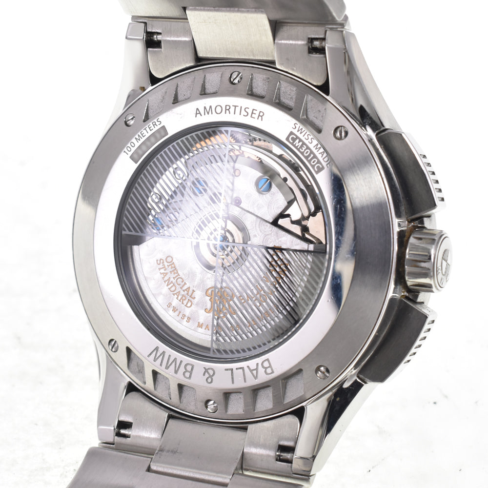 with paper BALLWATCH BALL for BMW CM3010C Day date black Dial Automatic Men's
 Watch H#145600