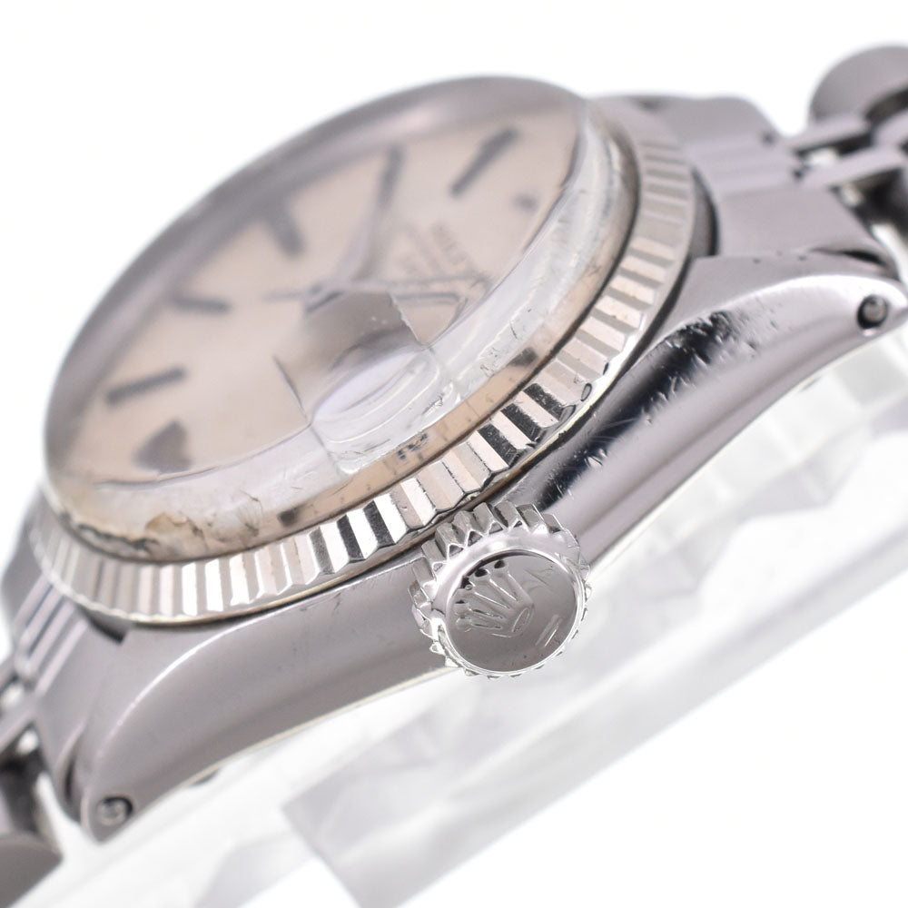 ROLEX Oyster Perpetual Date 6517 vintage Cal.1160 Silver Dial Automatic Ladies
 Watch M#145604