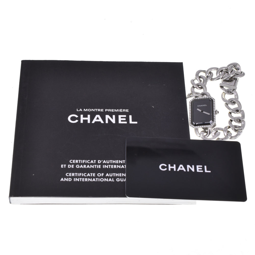 with paper CHANEL Premiere H3254 Diamond Bezel black Dial Quartz Ladies
 Watch N#145623