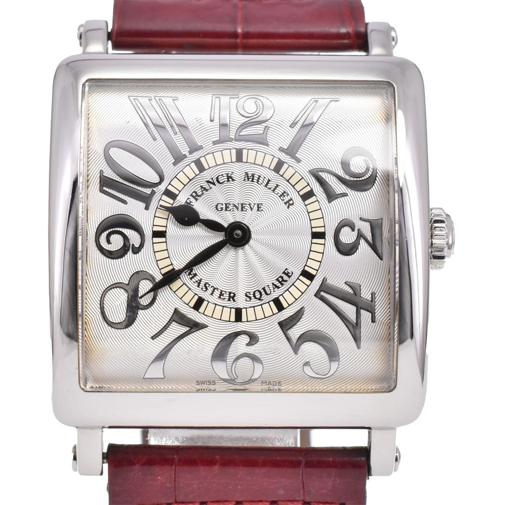 with paper FRANCK MULLER Master square 6002MQZ Silver Dial Quartz Men's
 Watch M#145628