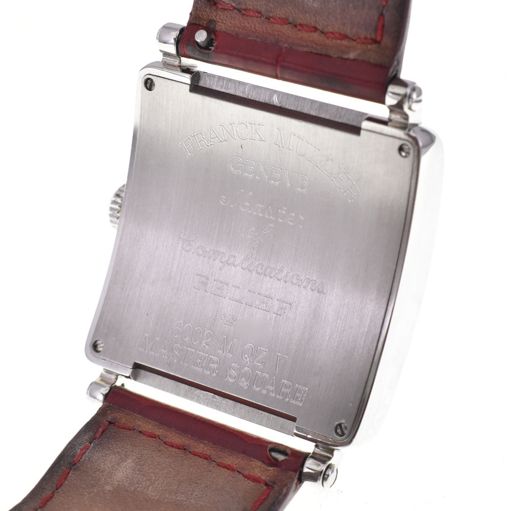 with paper FRANCK MULLER Master square 6002MQZ Silver Dial Quartz Men's
 Watch M#145628