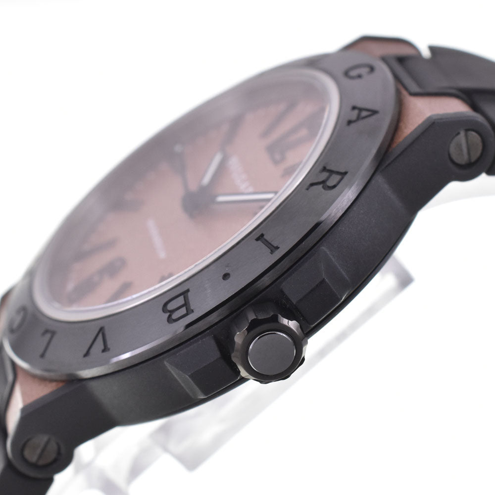 with paper BVLGARI Diagono Magnesium DG41SMC Brown Dial Automatic Men's
 Watch M#145630