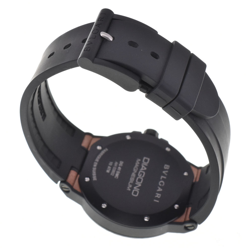 with paper BVLGARI Diagono Magnesium DG41SMC Brown Dial Automatic Men's
 Watch M#145630