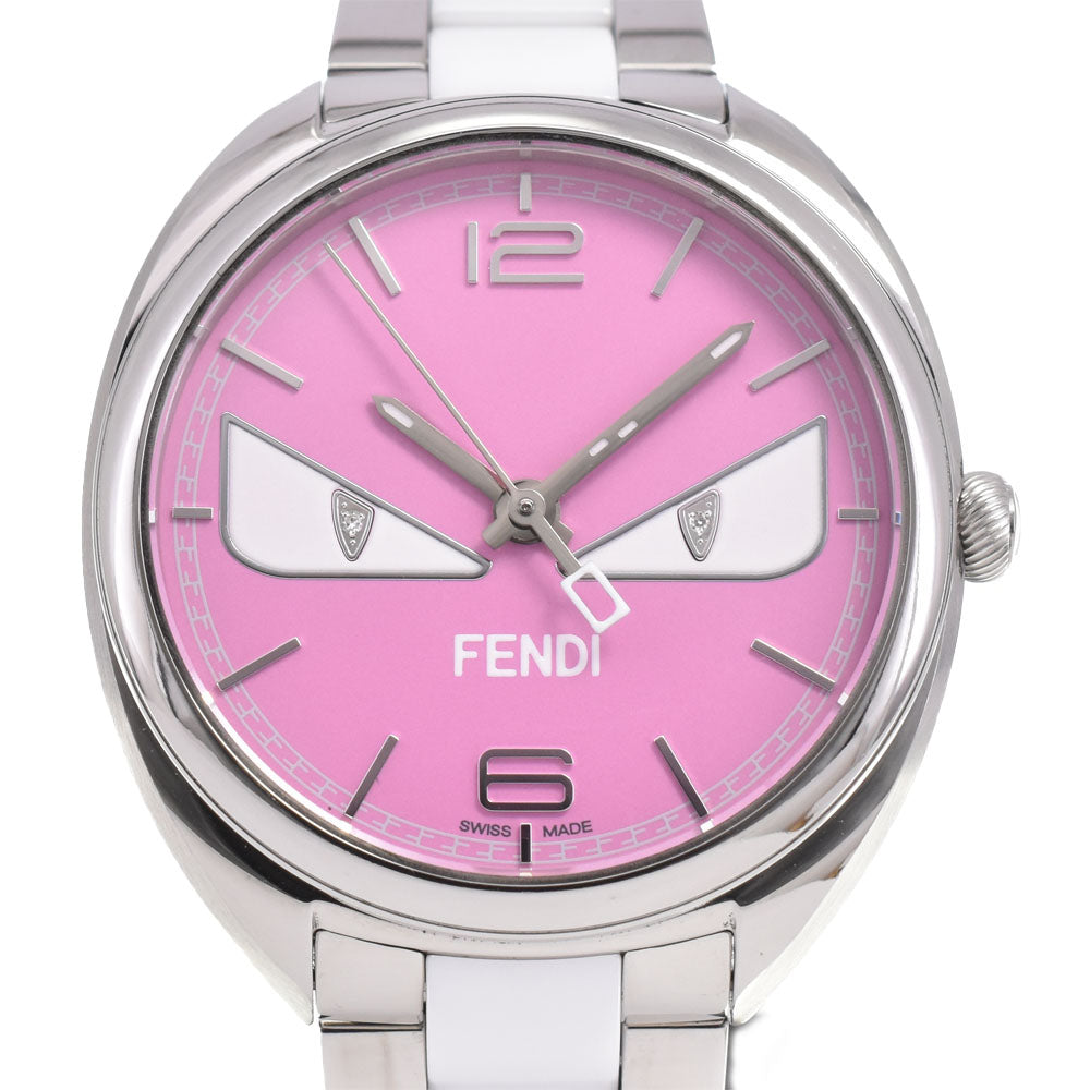 with paper FENDI Momento Bugs Monster 006-21000M pink Dial Quartz Ladies
 Watch N#145631