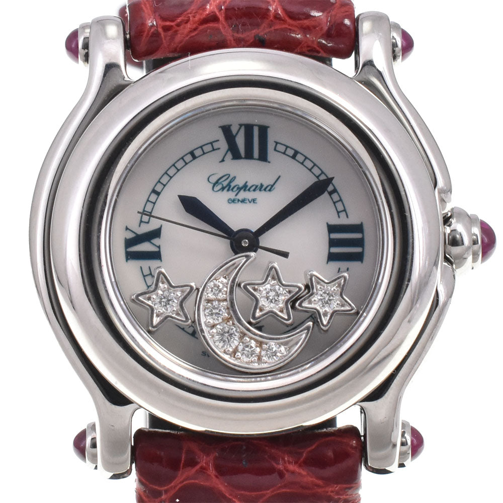 Chopard Happy sports 27/8245-21 Moon star diamond White shell Dial Quartz Ladies
 Watch M#145632