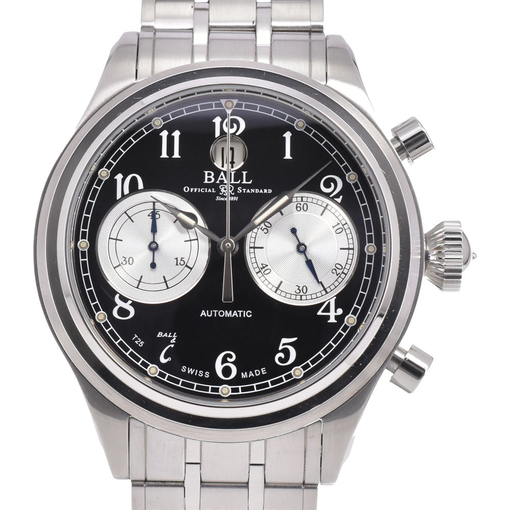 with paper BALLWATCH train master cannonball CM1052D-S3J-BK black Dial Automatic Men's
 Watch N#145639
