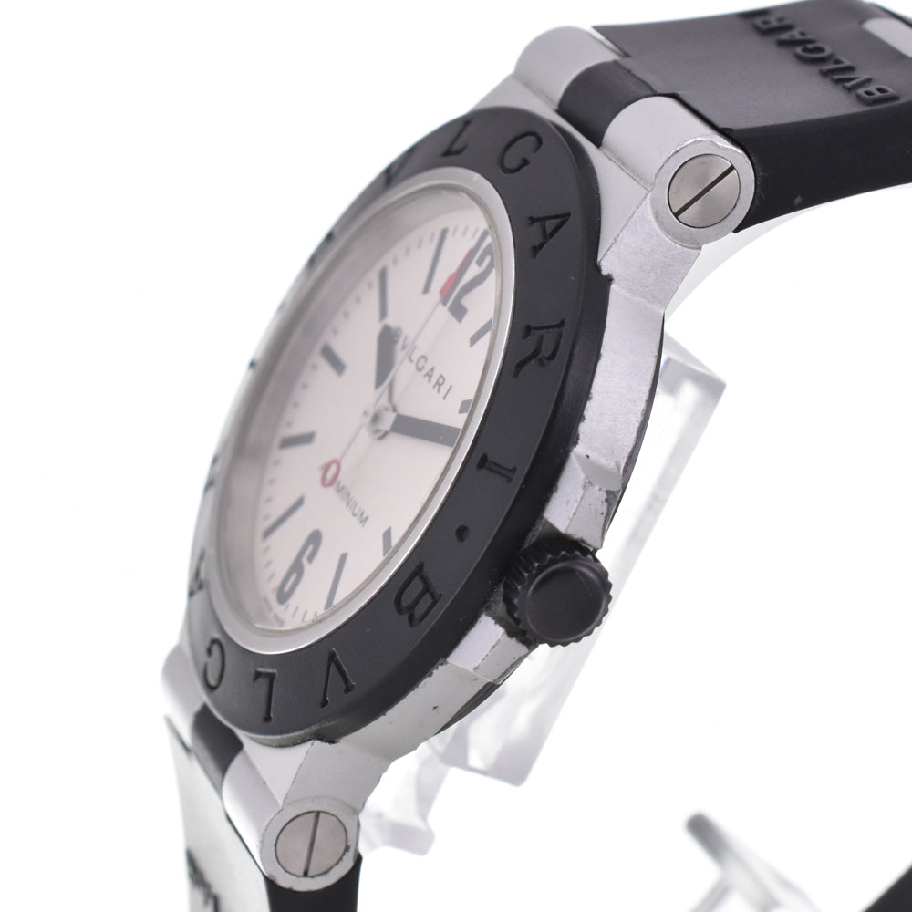 BVLGARI aluminum AL38A Date Silver Dial Automatic Men's Watch N