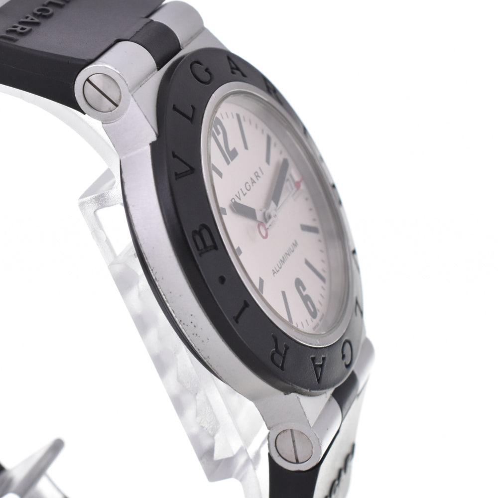 BVLGARI aluminum AL38A Date Silver Dial Automatic Men's Watch N