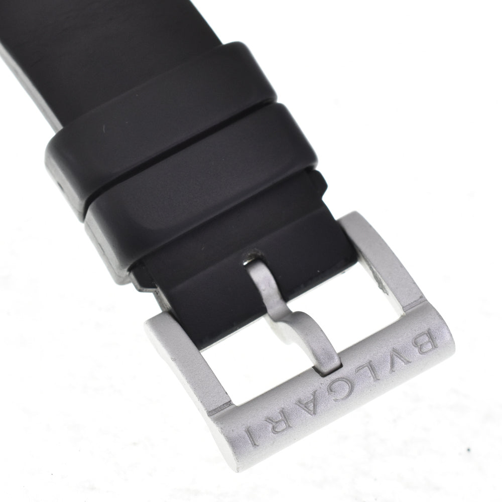 BVLGARI aluminum AL38A Date Silver Dial Automatic Men's Watch N