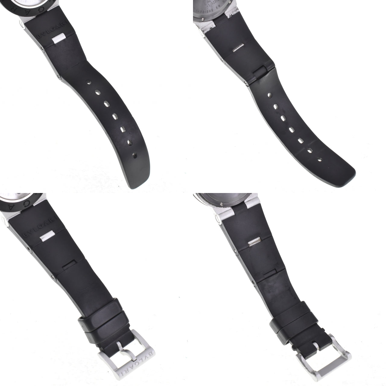 BVLGARI aluminum AL38A Date Silver Dial Automatic Men's Watch N