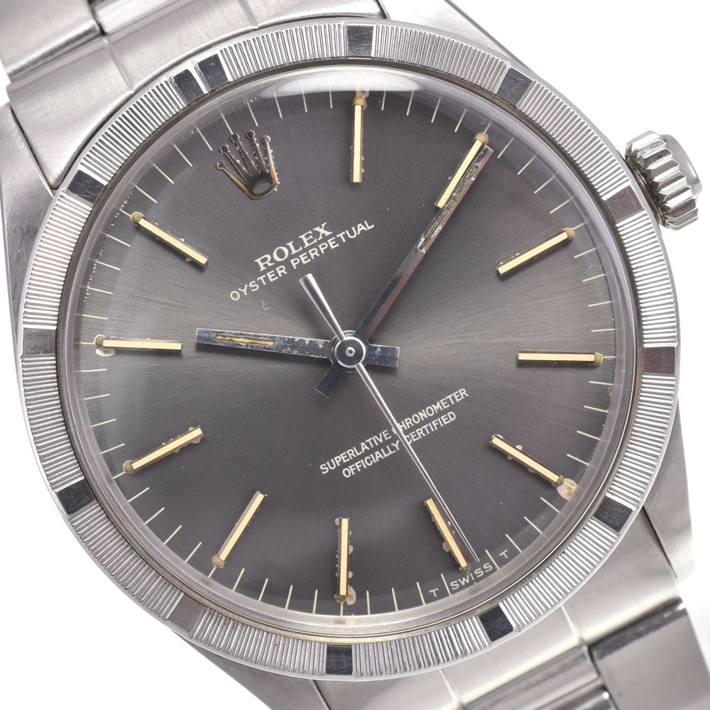 ROLEX Oyster perpetual 1007 Cal.1570 gray Dial Automatic Men's
 Watch P#145651