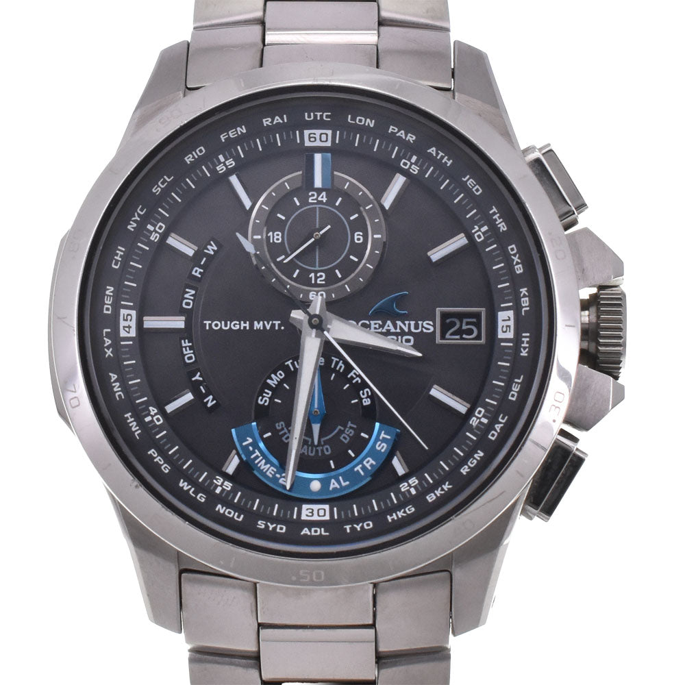 with paper CASIO Oceanus OCW-T1010 black Dial Radio Sync Solar Men's
 Watch N#145670
