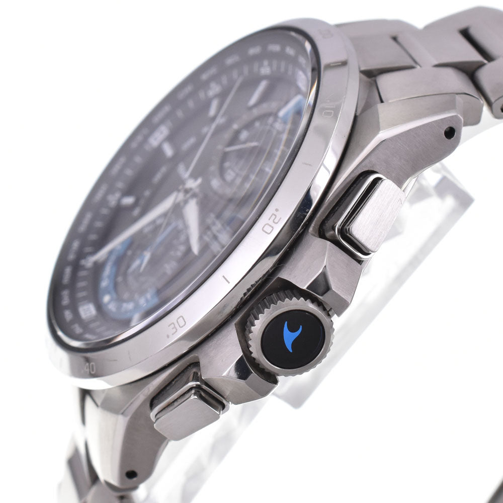 with paper CASIO Oceanus OCW-T1010 black Dial Radio Sync Solar Men's
 Watch N#145670