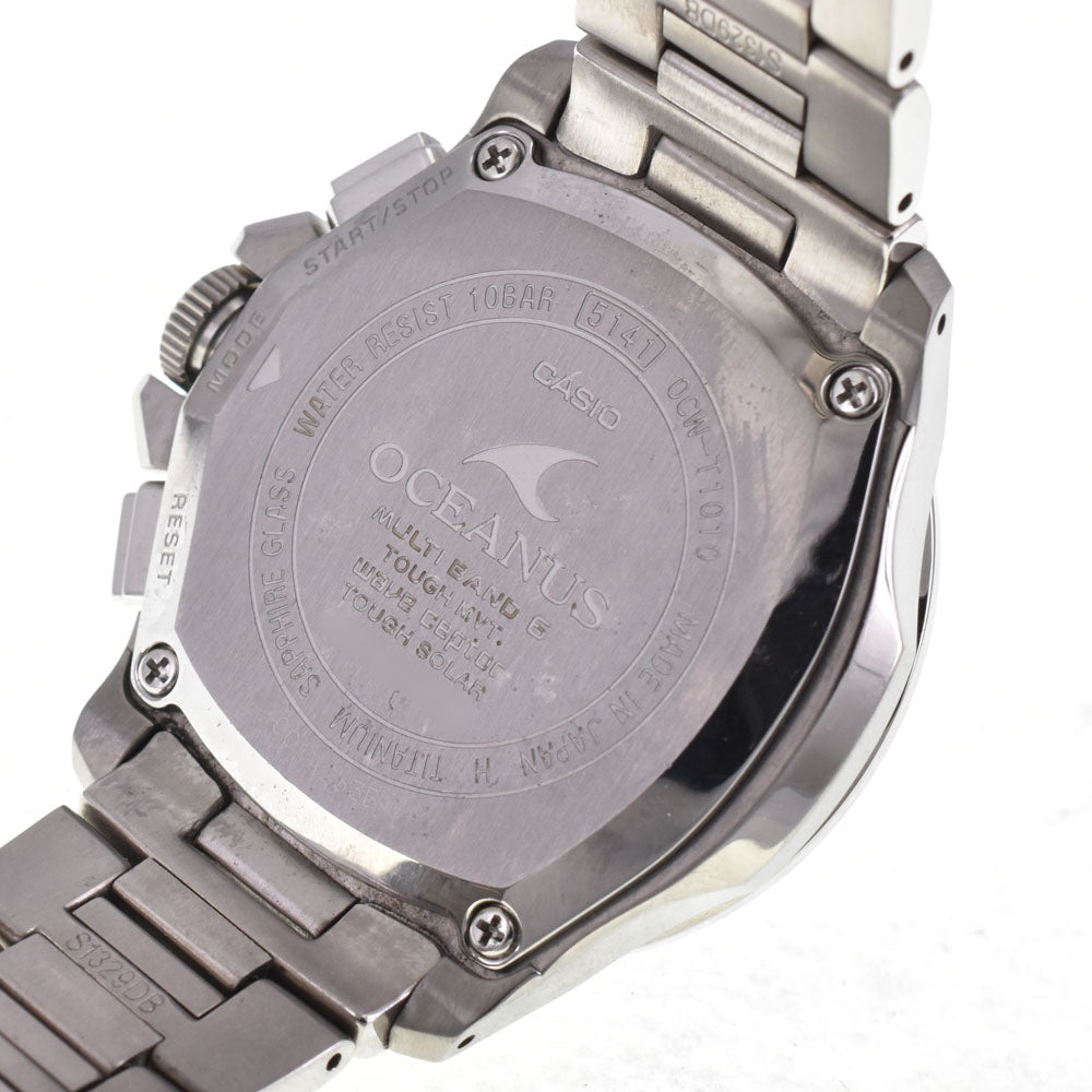 with paper CASIO Oceanus OCW-T1010 black Dial Radio Sync Solar Men's
 Watch N#145670