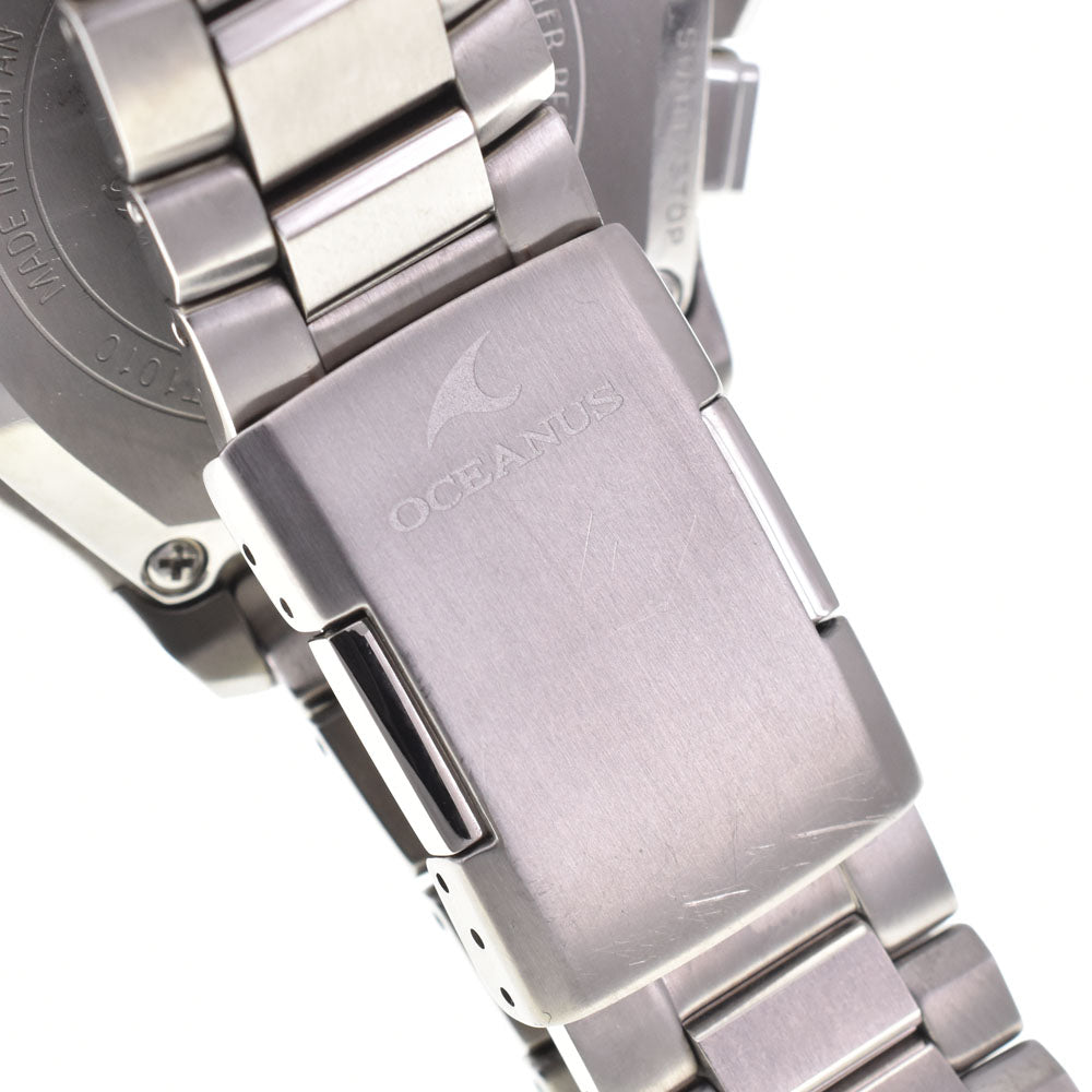with paper CASIO Oceanus OCW-T1010 black Dial Radio Sync Solar Men's
 Watch N#145670