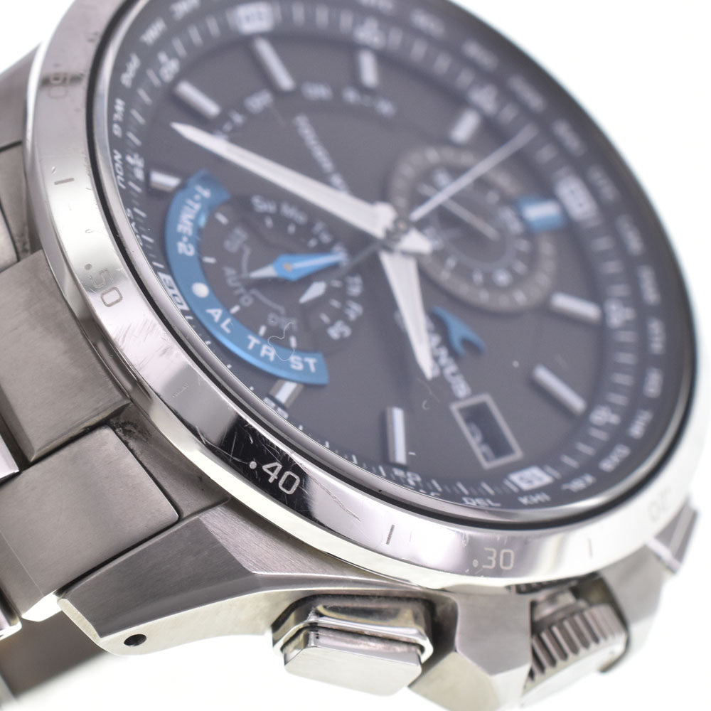 with paper CASIO Oceanus OCW-T1010 black Dial Radio Sync Solar Men's
 Watch N#145670