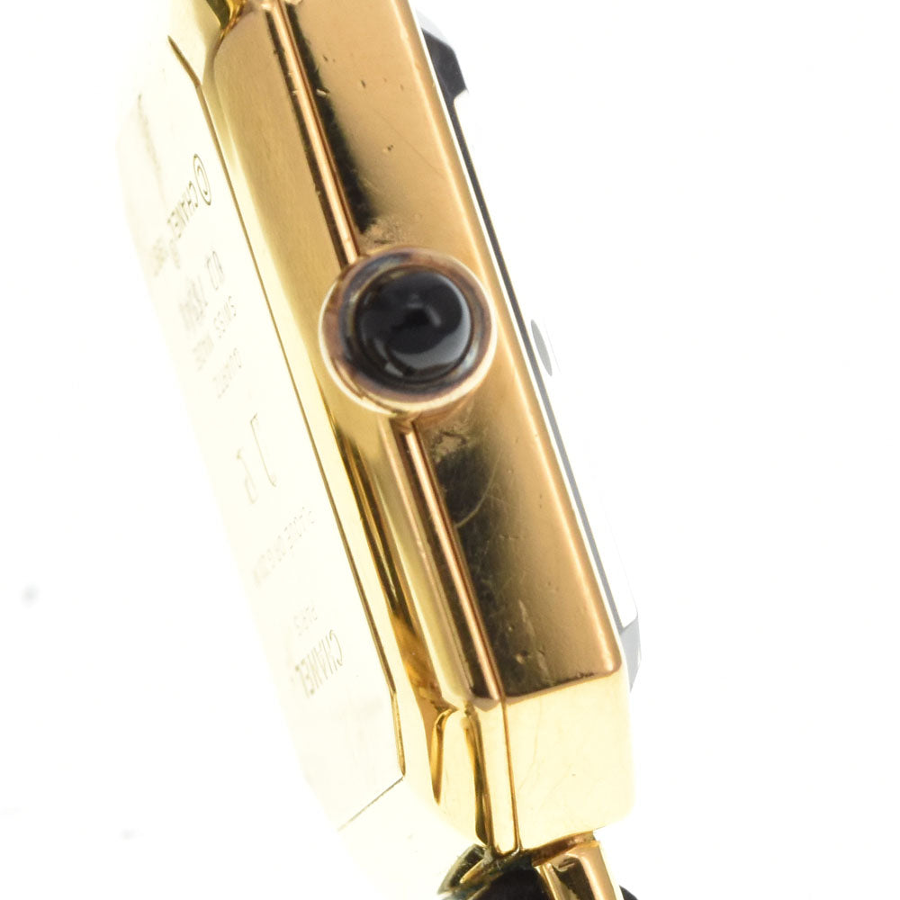 CHANEL Premiere Gold Plated / Leather black Dial Quartz Ladies
 Watch M#145710