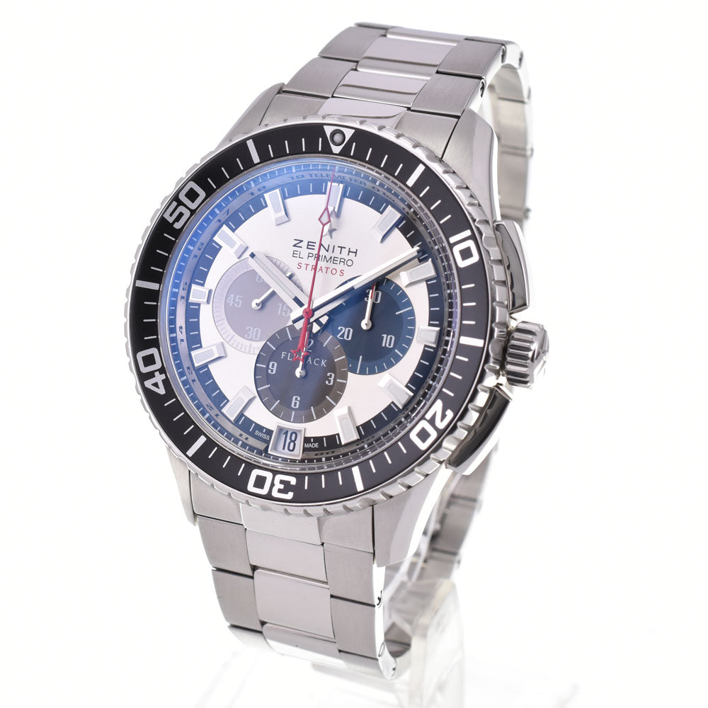 with paper ZENITH El Primero Stratos Flyback 03.2066.405 Silver Dial Automatic Men's
 Watch M#145711