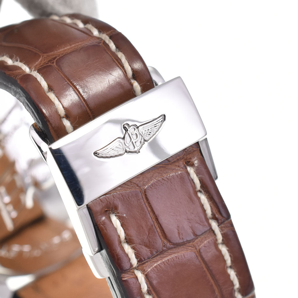 with paper BREITLING Bentley Mark VI Complications P19362 Chronograph Platinum Bezel Silver Dial Automatic Men's
 Watch N#145725