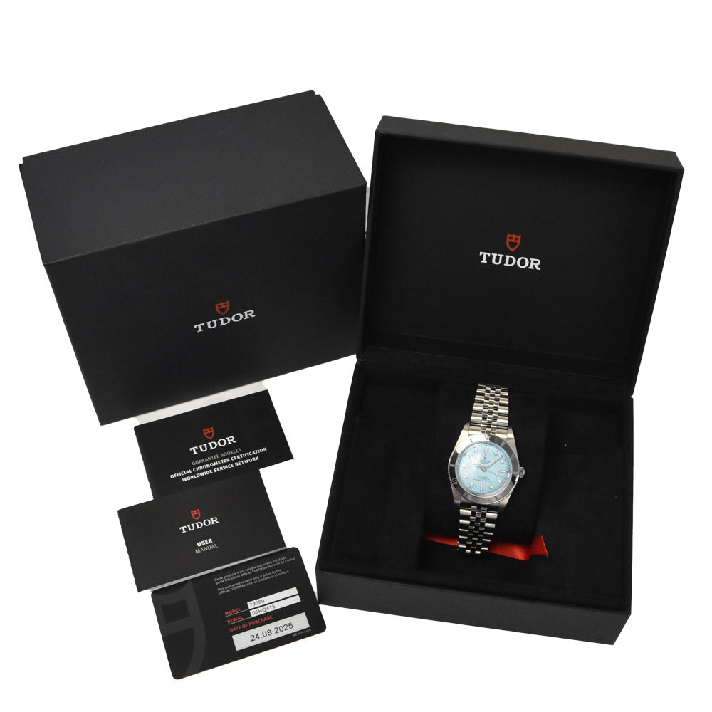 with paper TUDOR Black Bay 54 M79000-0001 200M Light blue Dial Automatic Men's
 Watch N#145729
