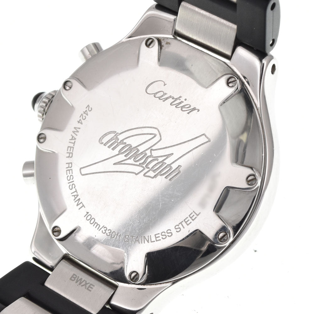 CARTIER CHRONOSCAPH21 W10125U2 Chronograph Date Black / Silver Dial Quartz Men's
 Watch M#145731