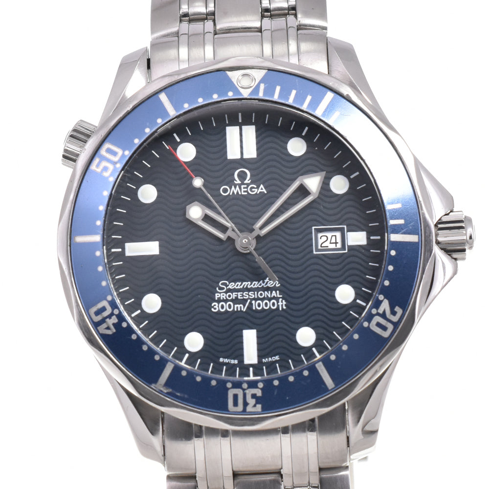with paper OMEGA Seamaster 300m 2541.80 Date blue Dial Quartz Men's
 Watch N#145740