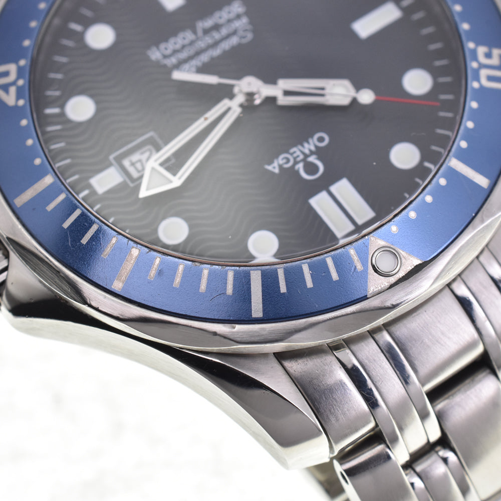 with paper OMEGA Seamaster 300m 2541.80 Date blue Dial Quartz Men's
 Watch N#145740