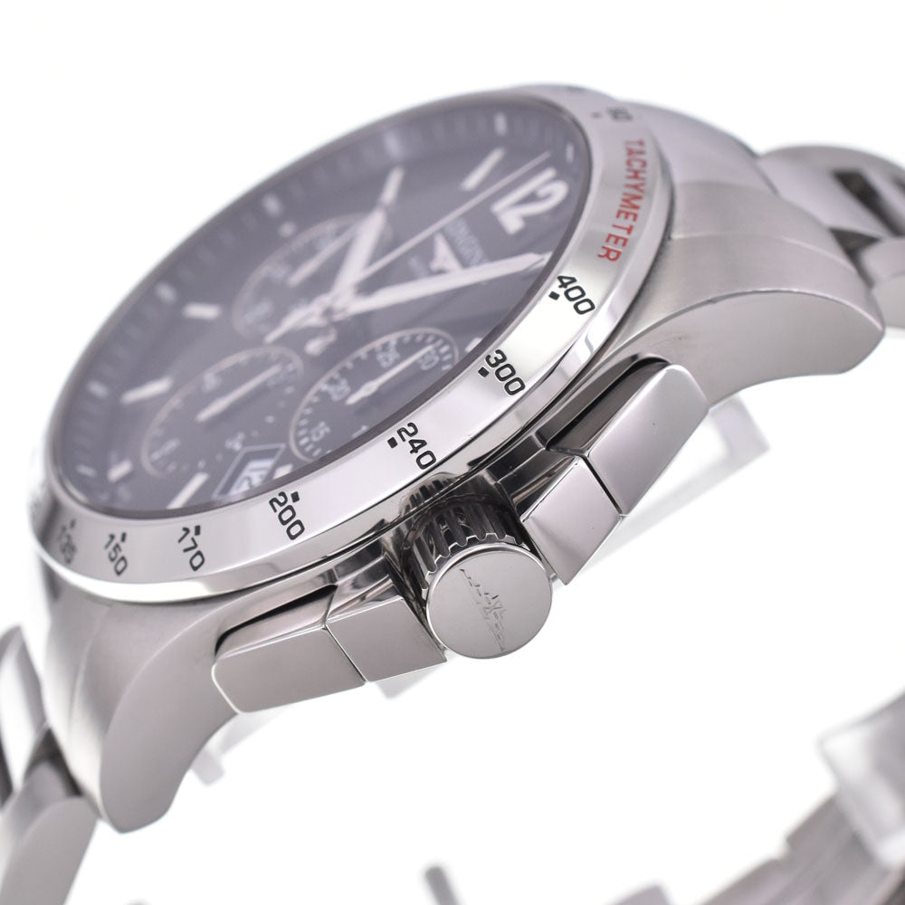 with paper LONGINES Conquest L2.743.4 Chronograph Date black Dial Automatic Men's
 Watch N#145746