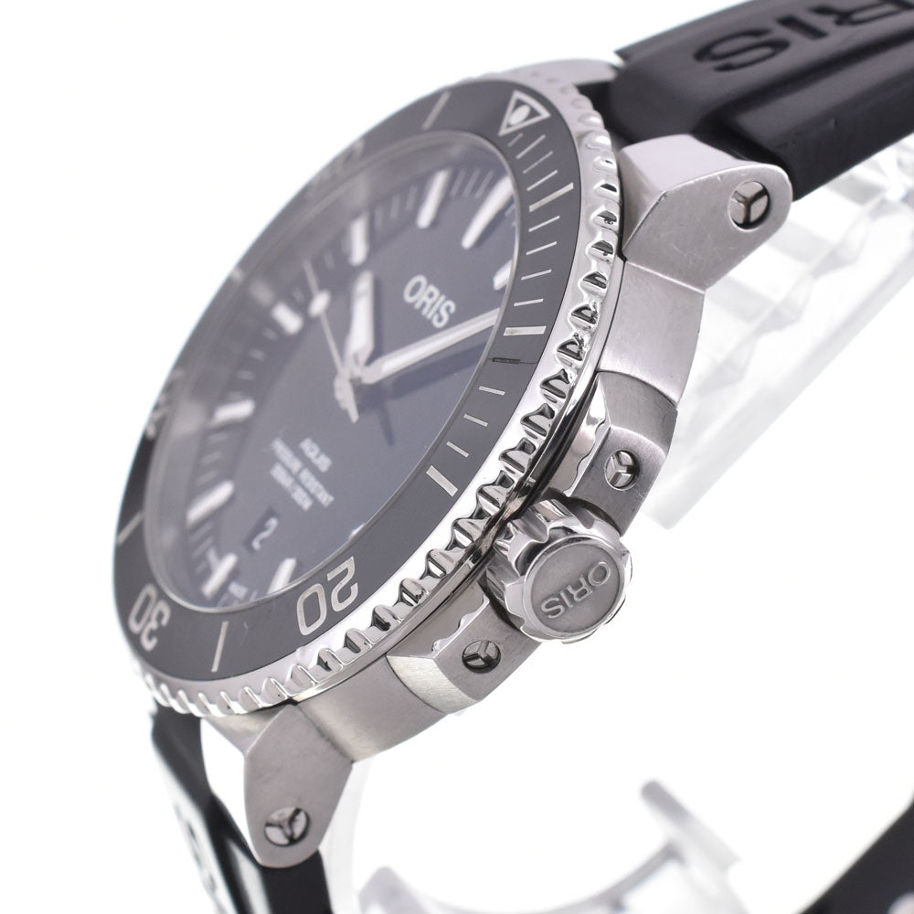 with paper ORIS Aquis Date 01 733 7730 4134 black Dial Automatic Men's
 Watch N#145760