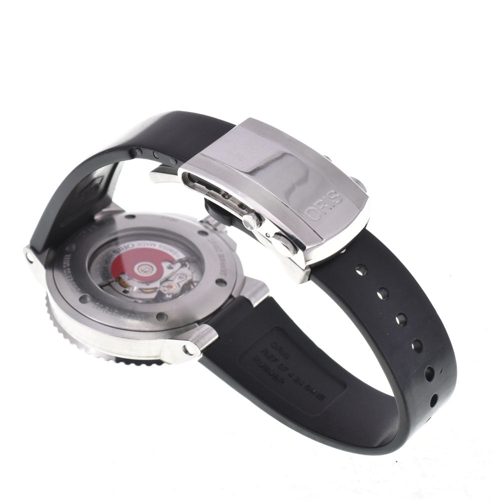 with paper ORIS Aquis Date 01 733 7730 4134 black Dial Automatic Men's
 Watch N#145760